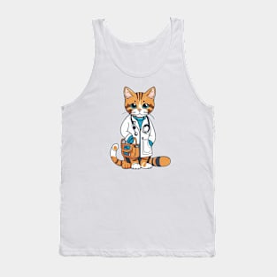 Purr-fectly Qualified: Doctor Cat Tank Top